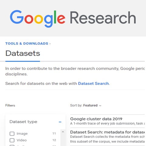 GOOGLE RESEARCH DATASETS